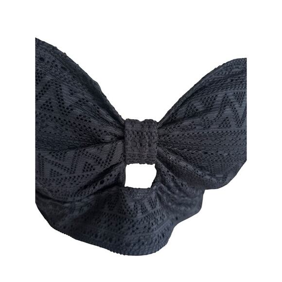 Torrid Bikini Top Womens 2 2X Swimsuit Swim Beach Resort Cruise Black Padded - Picture 7 of 10